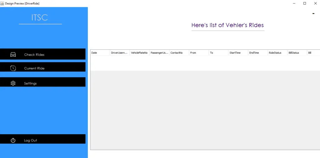 Vehicle Management System Project In Java Driver Ride