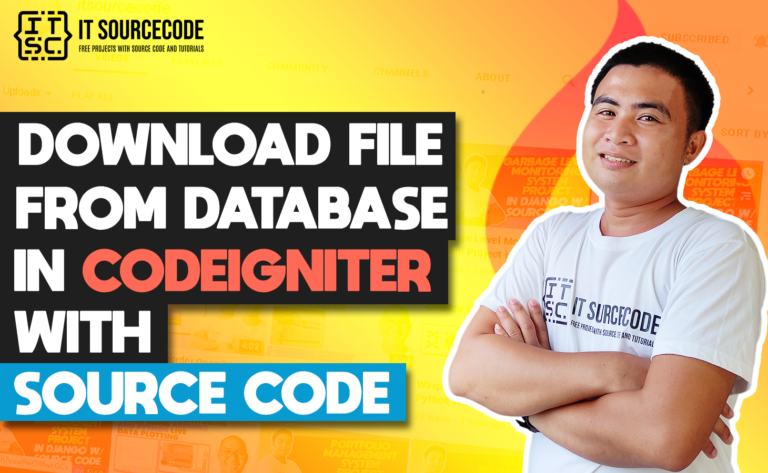 CodeIgniter Download File From Database With Source Code