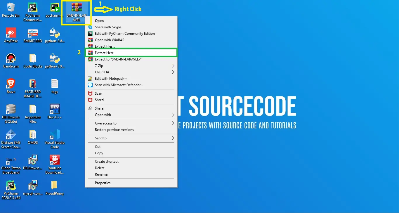 Extract file for School Management System Project in Laravel With Source Code
