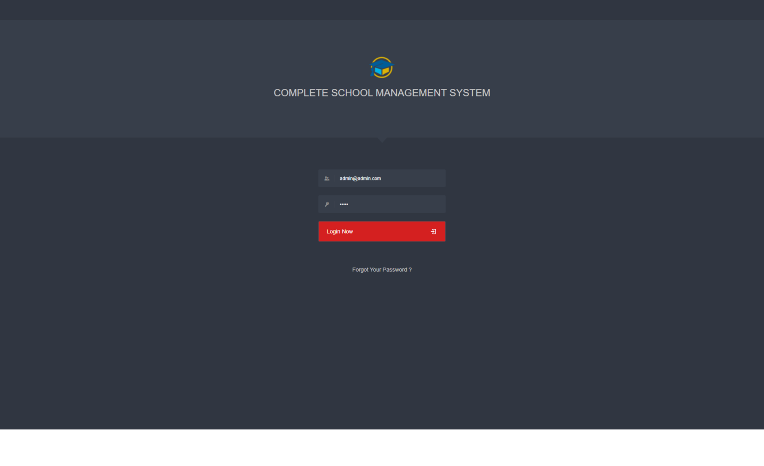 School Management System In PHP Open Source - FREE Download