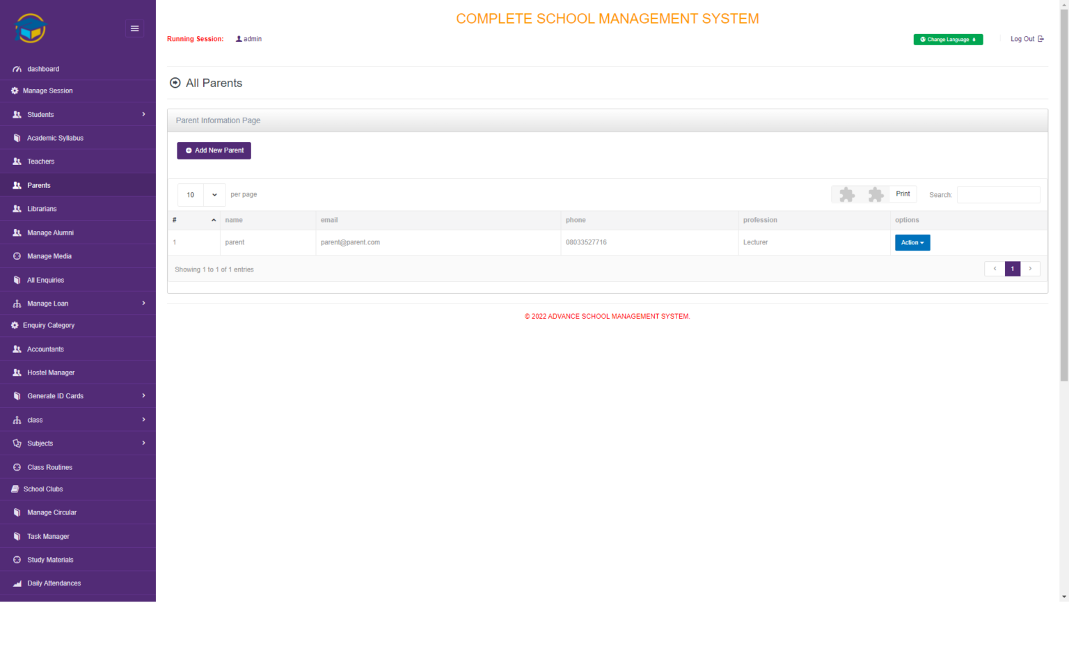 School Management System In PHP Open Source - FREE Download