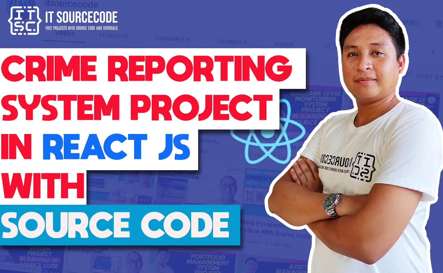 Crime Reporting System Project in React JS with Source Code