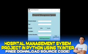 Hospital Management System Project in Python using Tkinter With Source Code