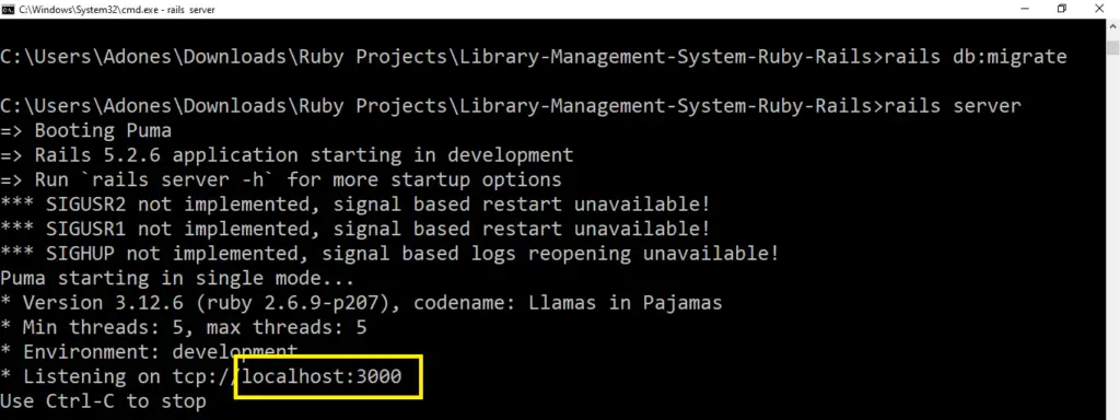 Library Management System Project in Ruby on Rails with Source Code