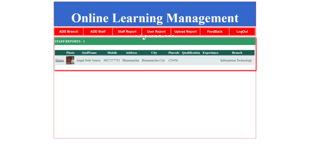 Learning Management System Project in ASP.net Admin Side