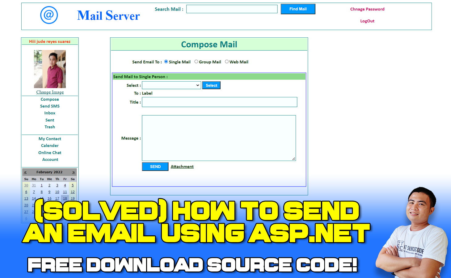 Send Email in ASP Net With Source Code