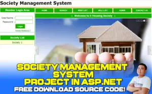 Society Management System Project In ASP Net with Source Code