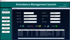 Attendance Management System Project in Java with Source Code