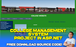 College Management System Project in ASP net With Source Code