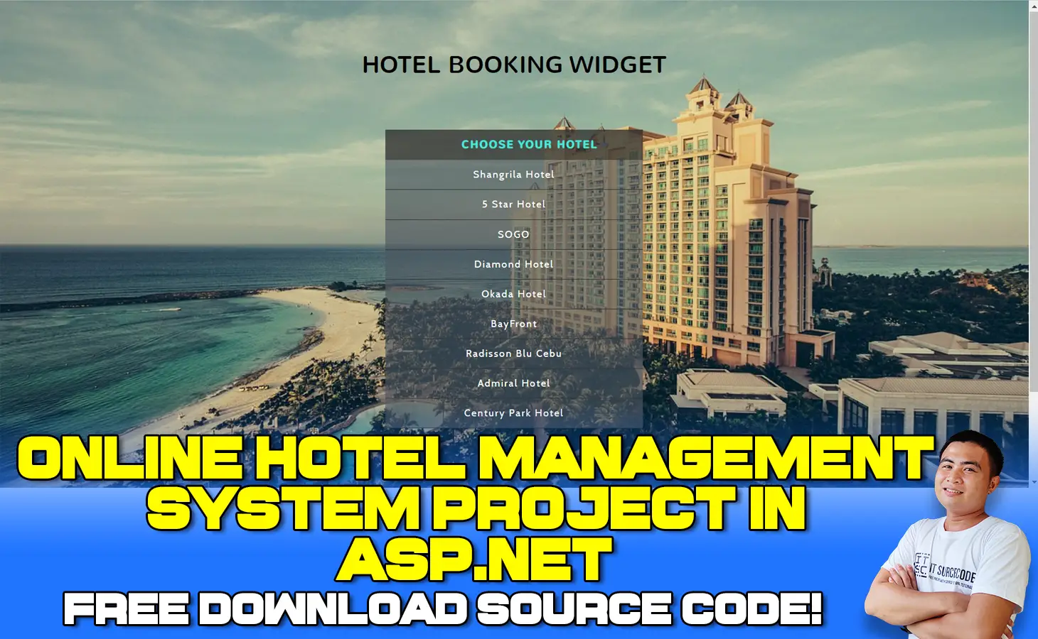 Online Hotel Management System Project in ASP net Free Download