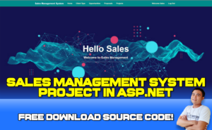 Sales Management System Project in ASP net With Source Code