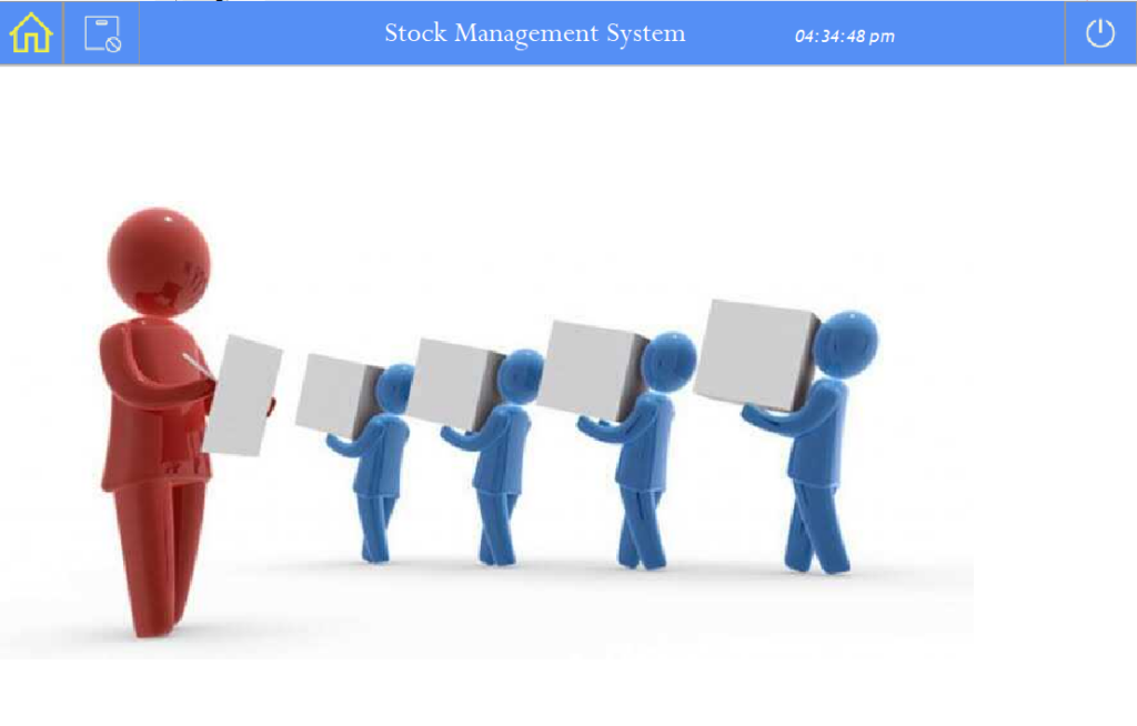 Stock Management System Project in Java Main Form