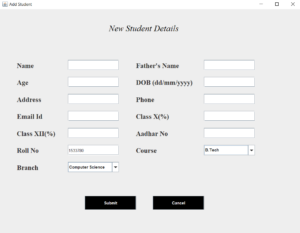 University Management System Project in Java With Source Code