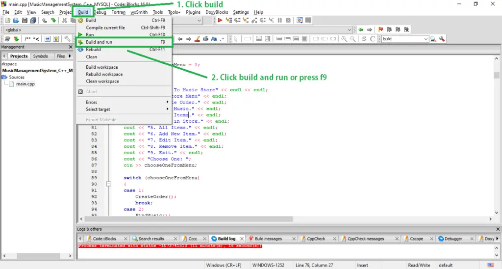 Music Store Management System Project in C++ with MySQL Database