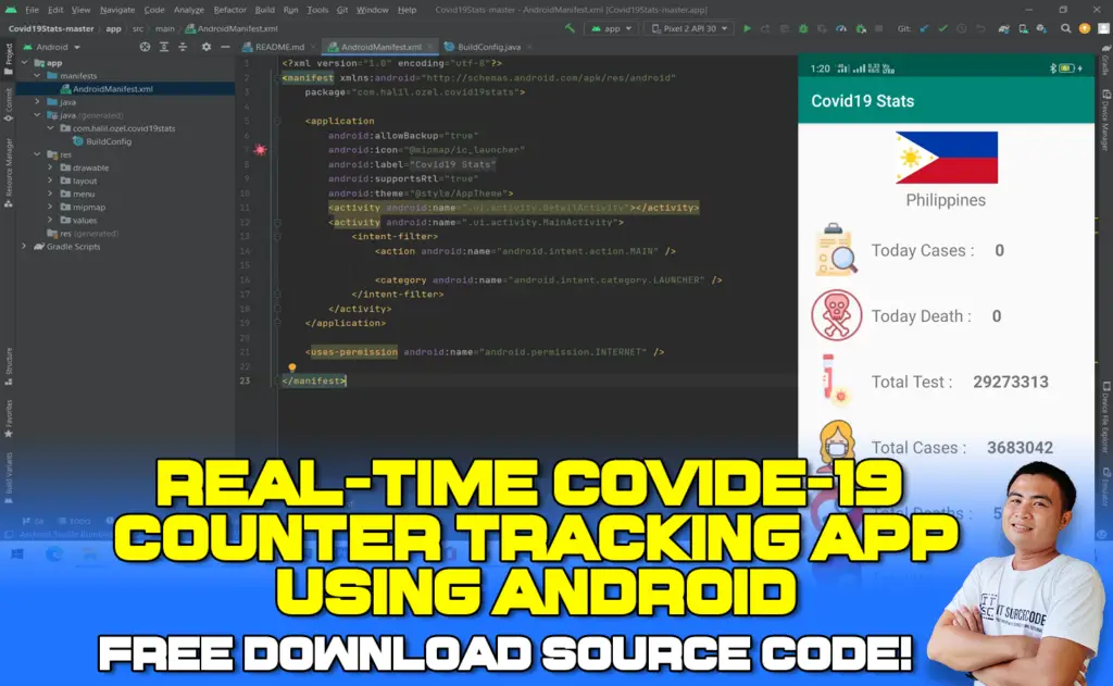 Covid-19 Tracking App in Android with Source Code