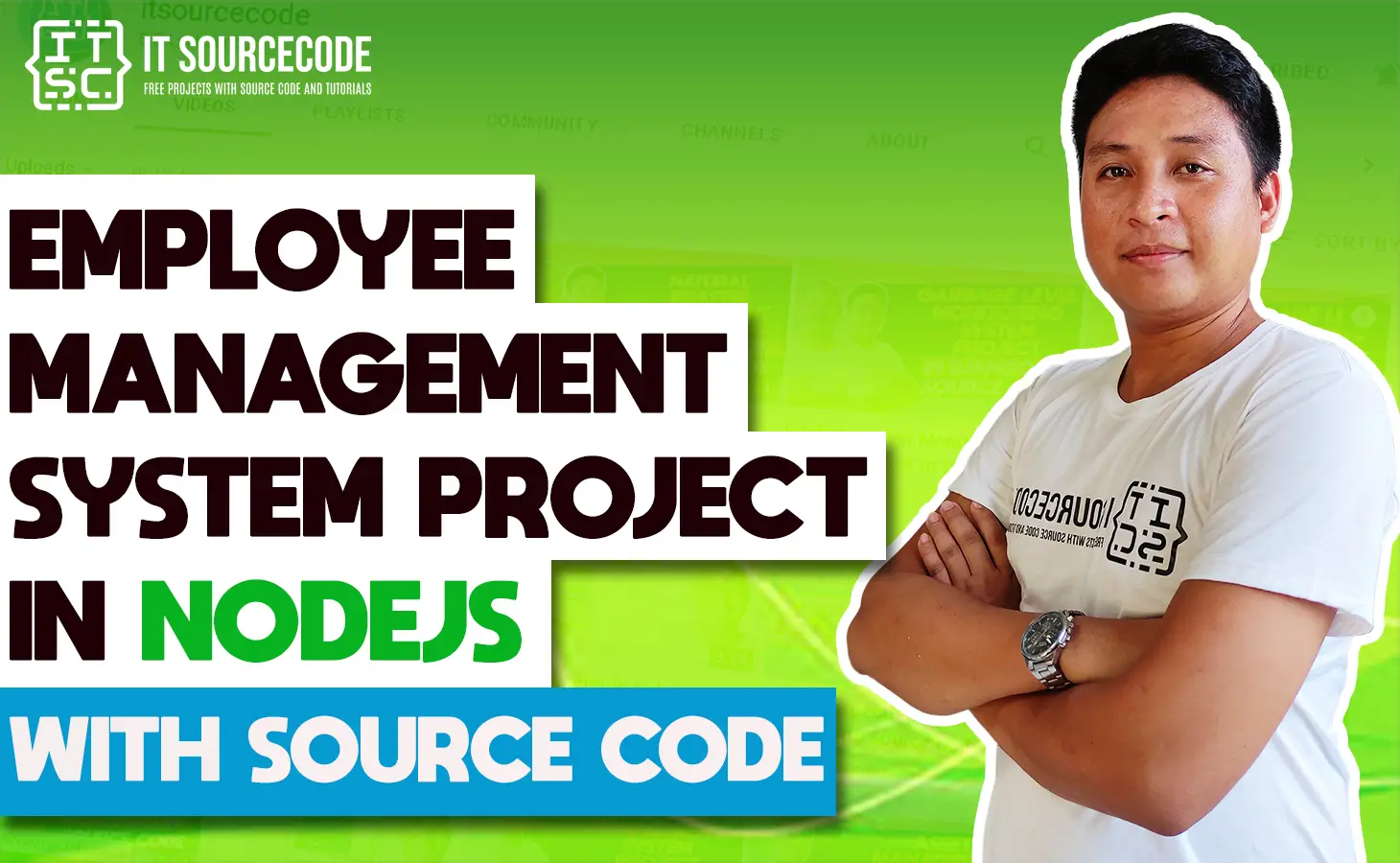 Employee Management System Project in NodeJS with Source Code