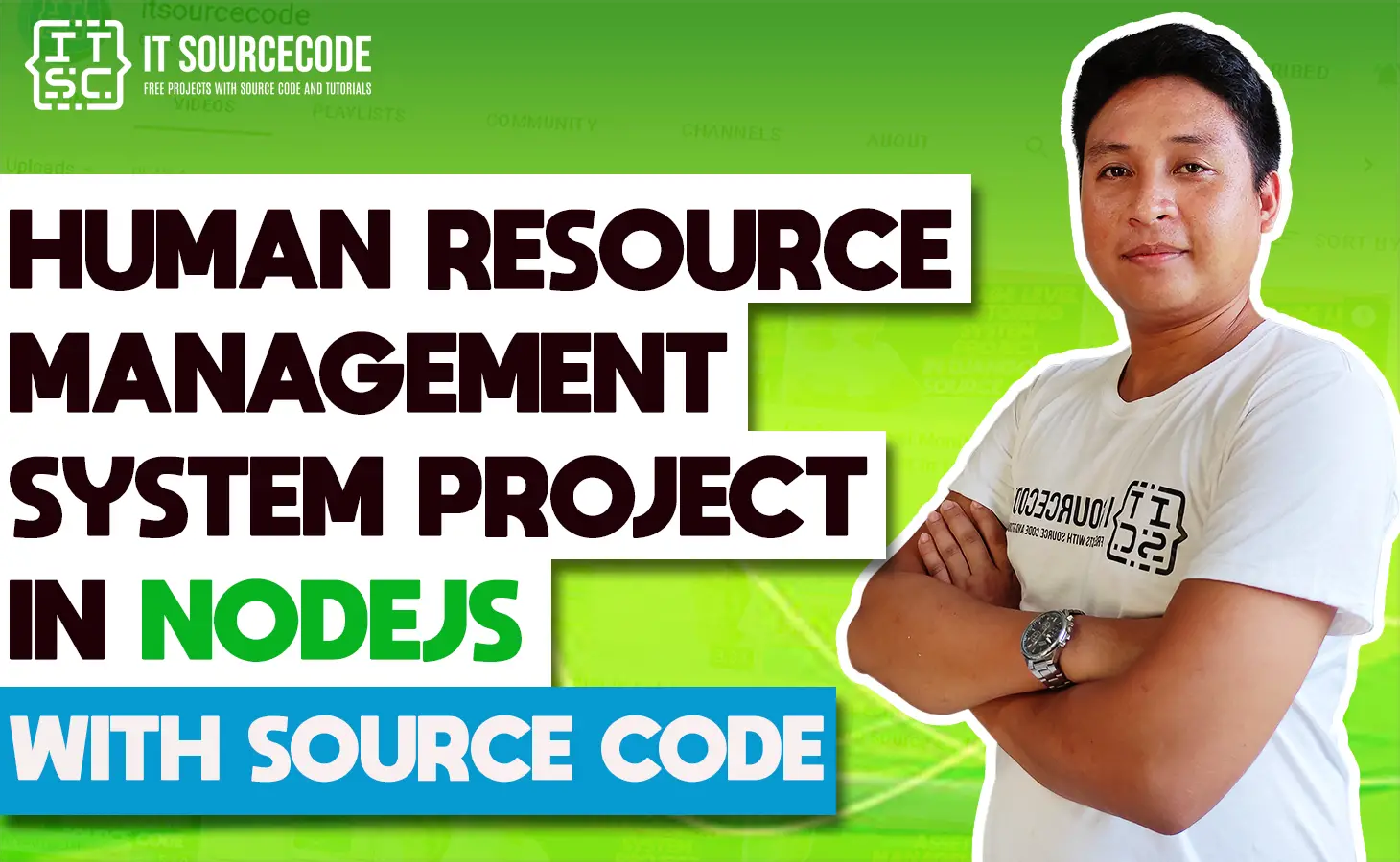 Human Resource Management System Project in NodeJS Source Code