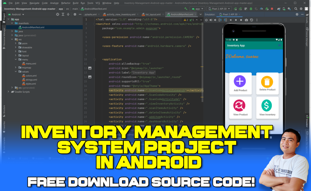Inventory Management System In Android Studio with Source Code
