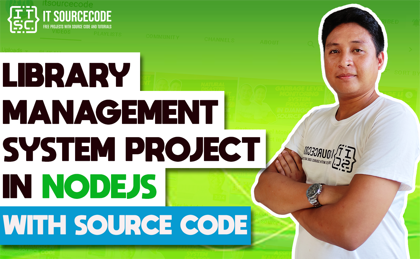 Library Management System Project in NodeJS with Source Code