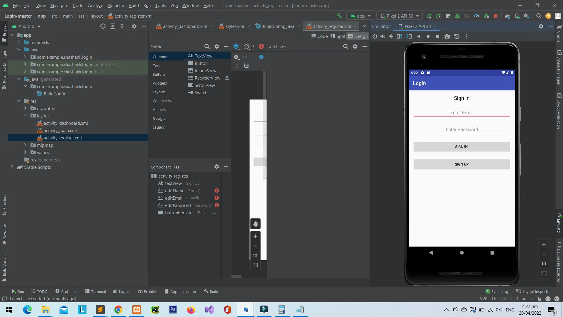 Login Page in Android Studio Source Code 2022 - FREE DOWNLOAD