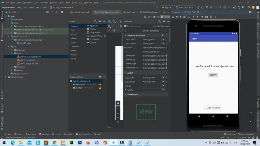 Login Page in Android Studio Source Code - FREE DOWNLOAD