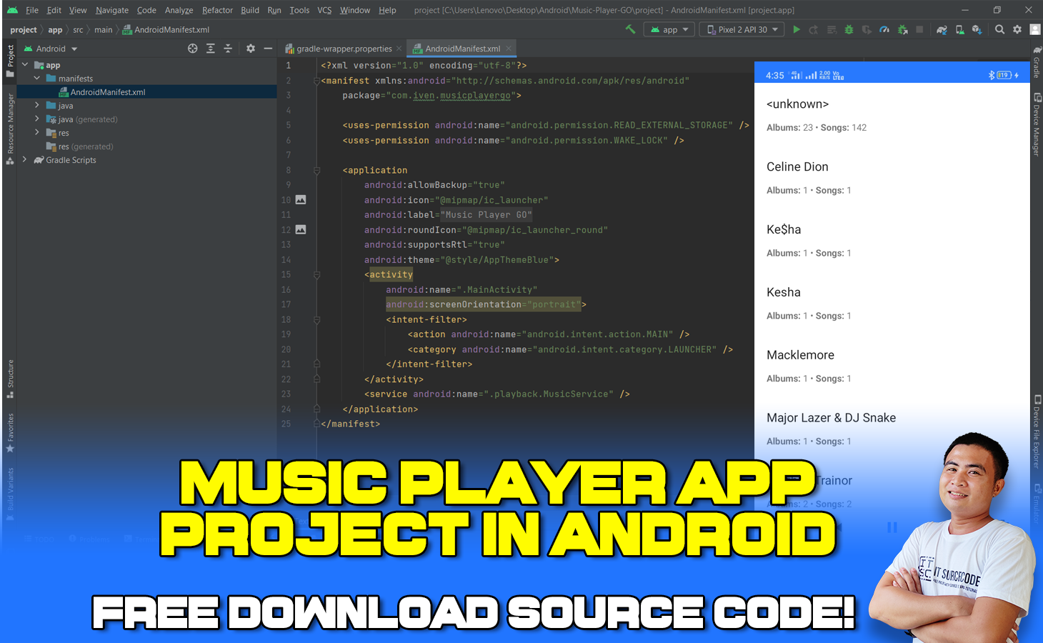 Music Player App In Android Studio With Source Code 2022 - FREE