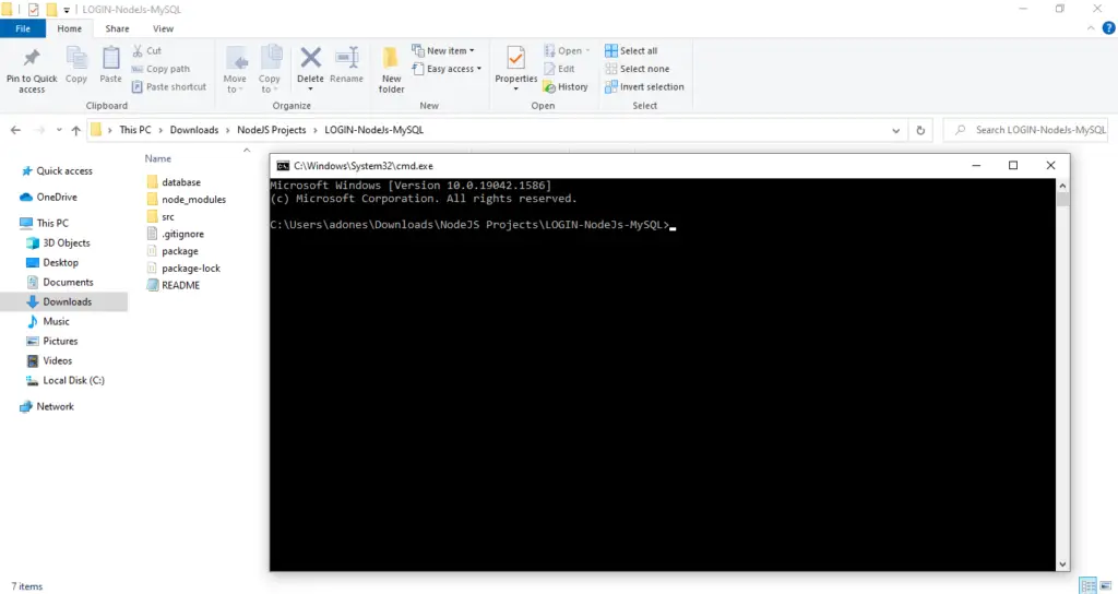 Login in NodeJS and MySQL with Source Code - 2022