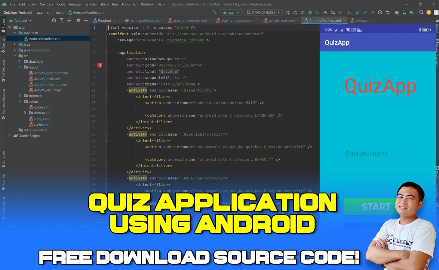 Quiz App in Android with Source Code