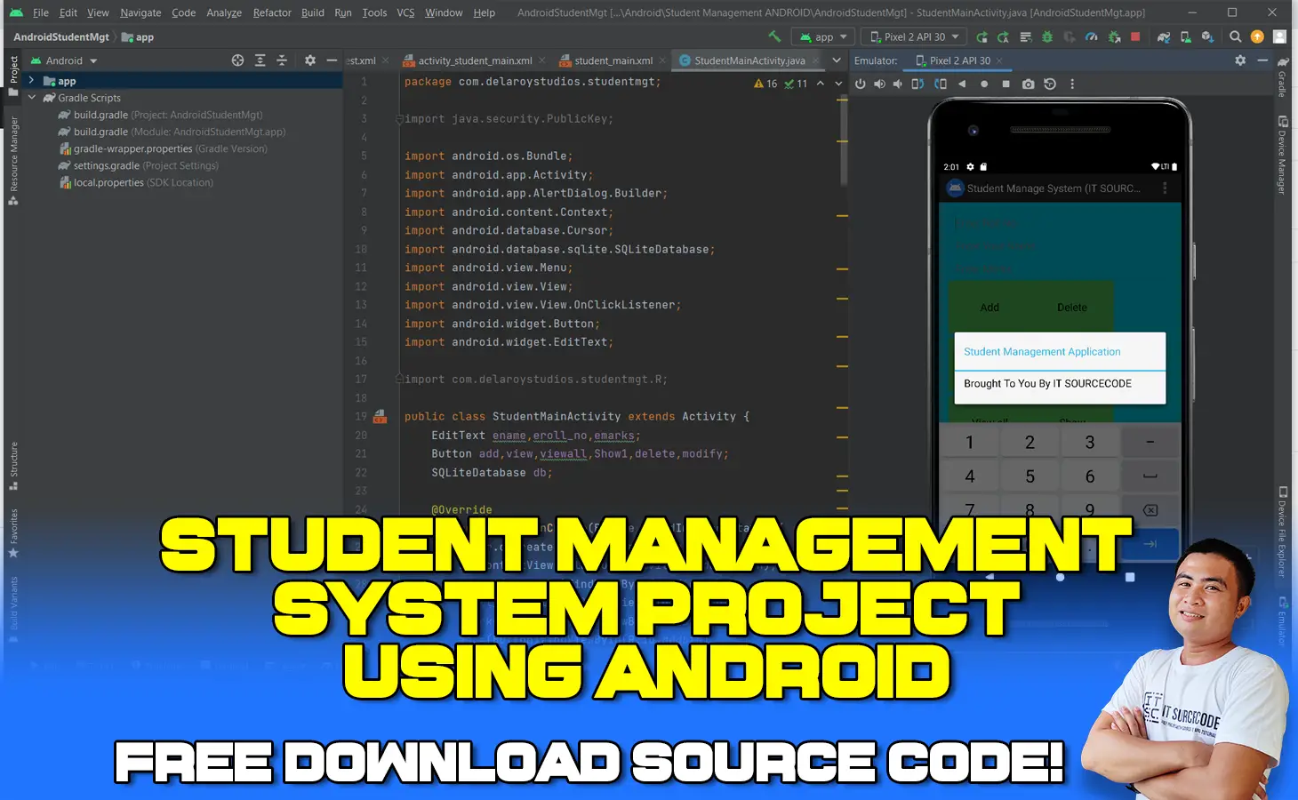 Student Management System Project in Android with Source Code