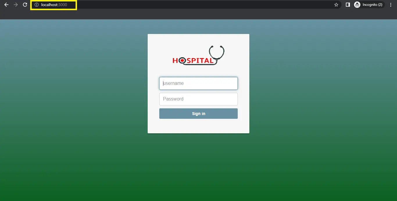 copy url Hospital Management System Project Node JS with Source Code