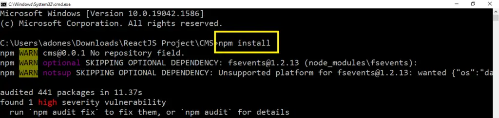 College Management System in React JS with Source Code