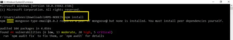 Human Resource Management System Project in NodeJS Source Code
