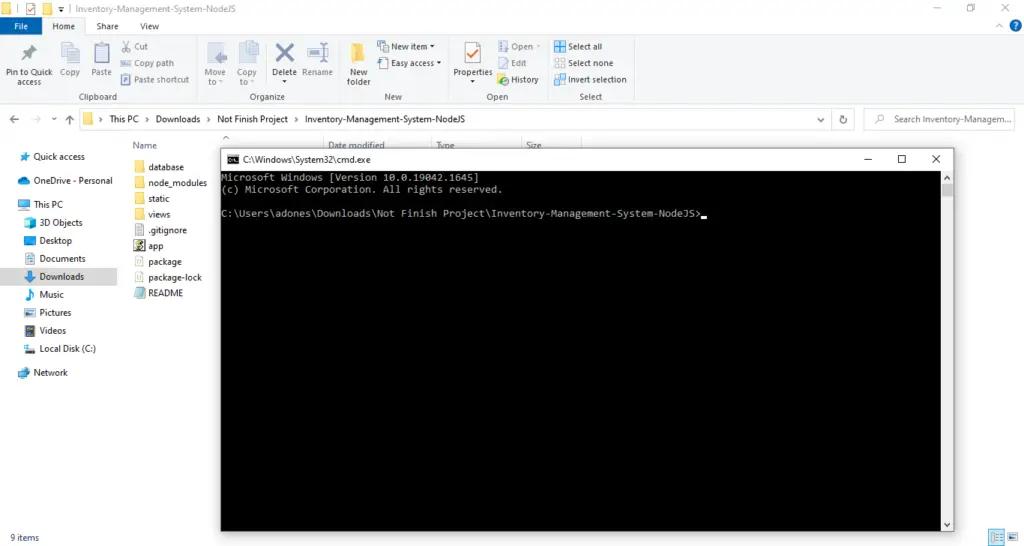 Inventory Management System Project in Node JS with Source Code