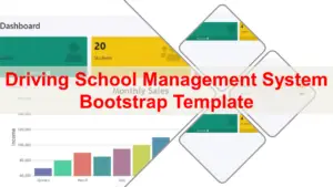 Driving School Management System Bootstrap Template
