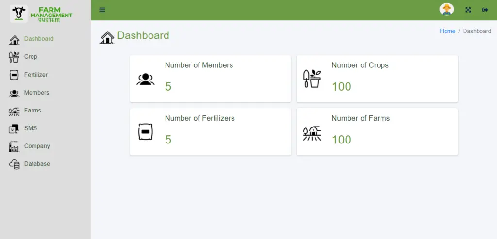 Cloud-Based Farm Management Assistant System Free Bootstrap Template - Admin Dashboard