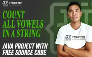 Count All Vowels In A String Java With Source Code