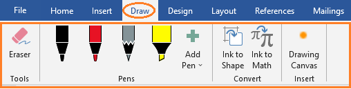 Draw Tab