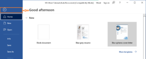 How To Use Backstage View In MS Word