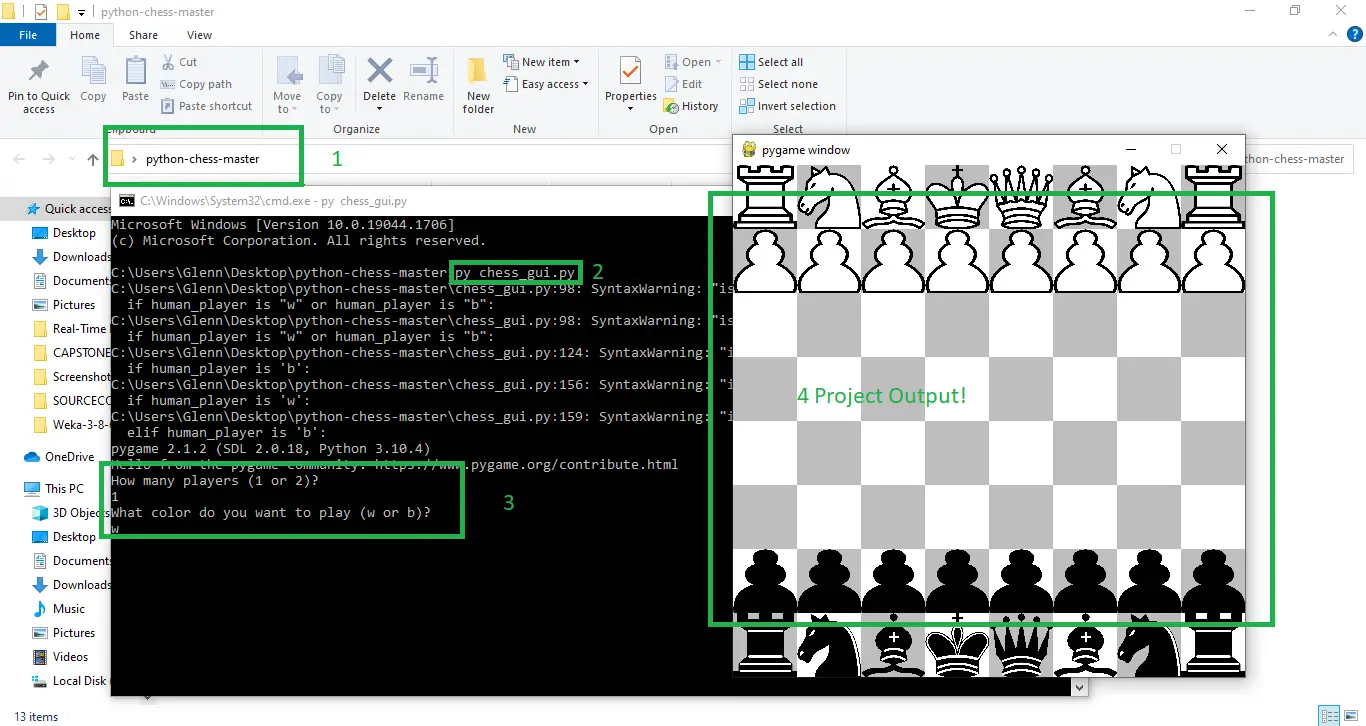 Chess Game In Python Execute Project