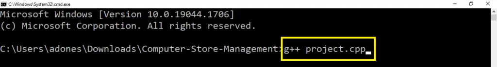 Computer Store Management System Project in C++ with Source Code