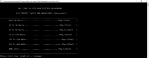 Electricity Bill System Project in C with Source Code