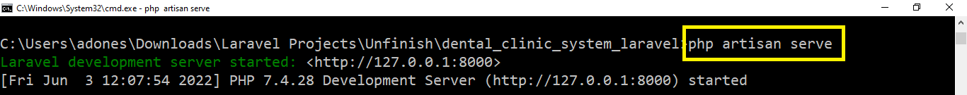 serve in Online Dental Clinic Management System in Laravel with Source Code