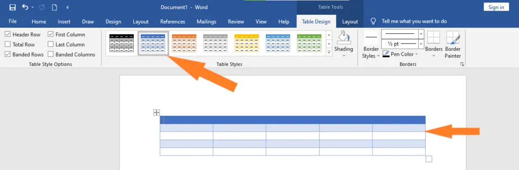 How To Create Table In MS Word Step By Step