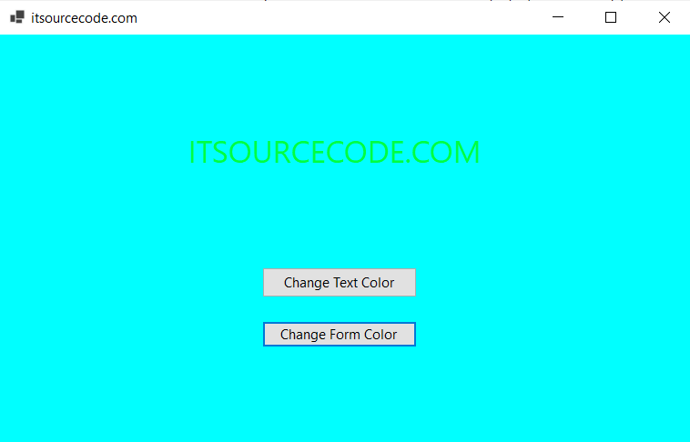 Color Dialog Box in VB.net Change Color