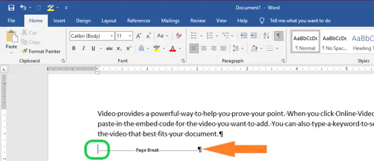 How to Do a Page Break in Word