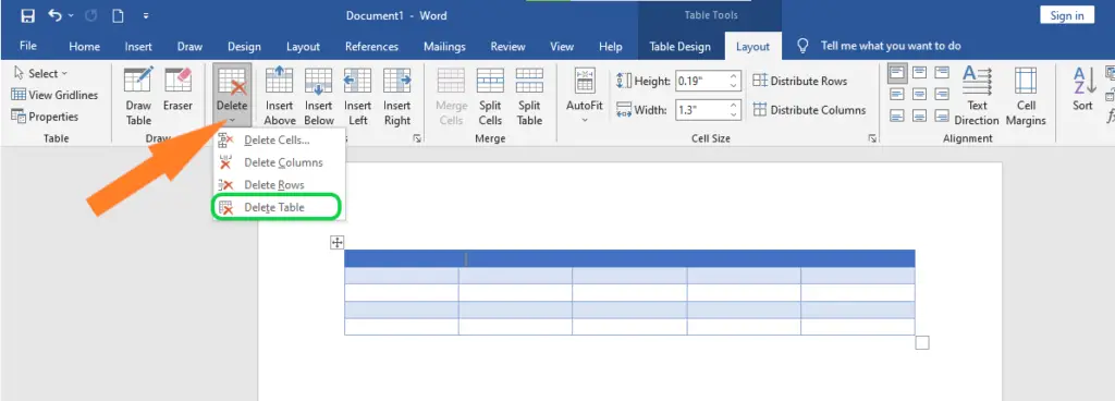 How To Create Table In MS Word Step By Step