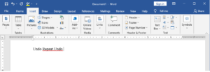 Undo in MS Word - How To Undo and Redo In MS Word