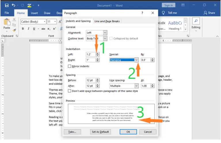 Different Ways on How to Indent Paragraph in Word