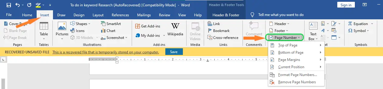 how-to-add-page-number-in-word-wps-office-academy