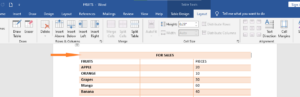 How to Merge Table Cells in MS Word